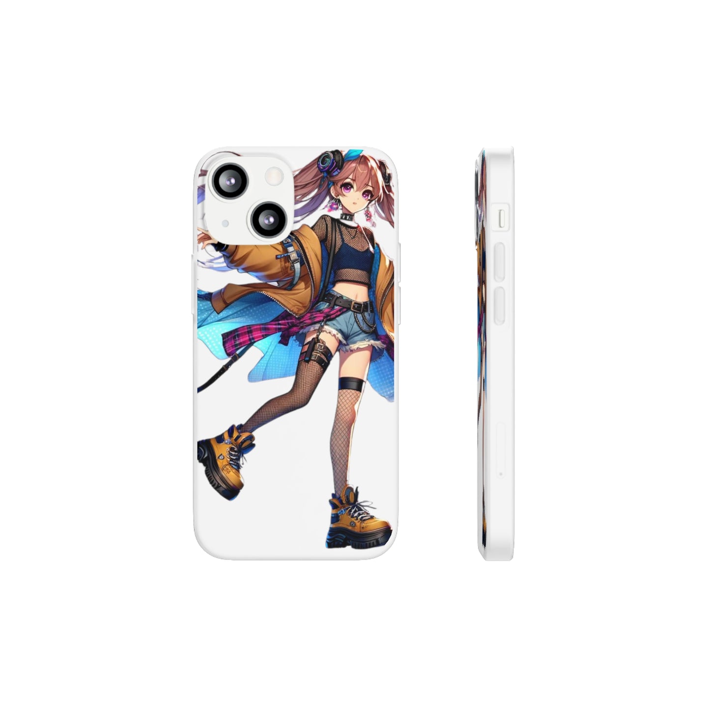 Tokyo Girl Flexi Phone Case Semi-transparent