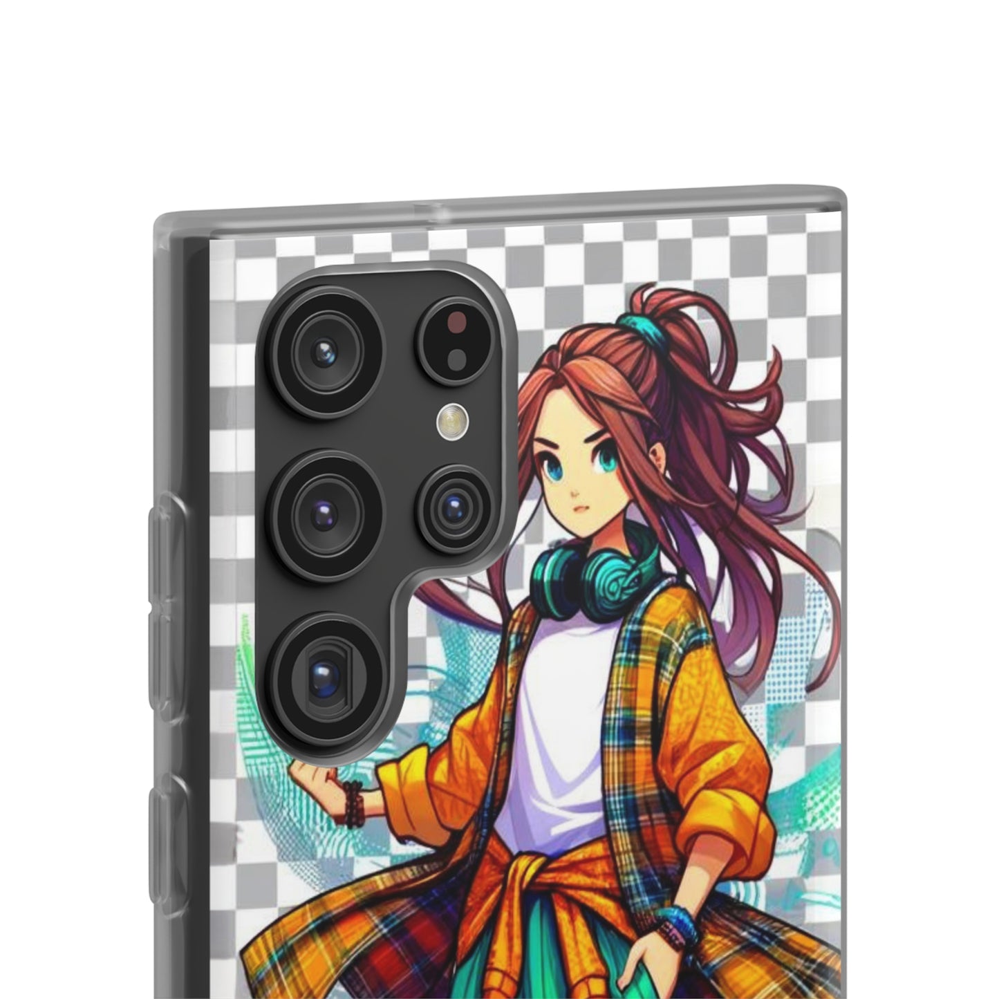 Tokyo Girl Flexi Phone Case Semi-transparent