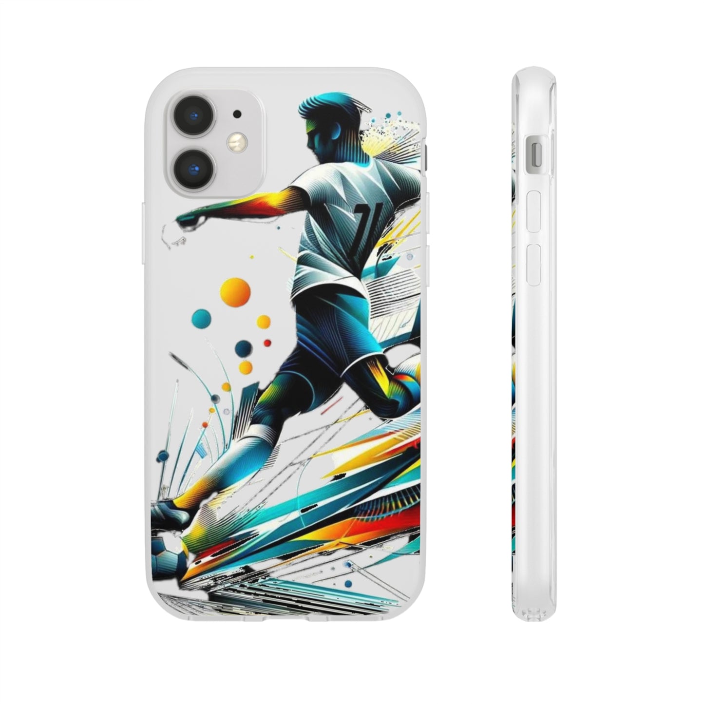 Football Magic Flexi Phone Case Semi-transparent