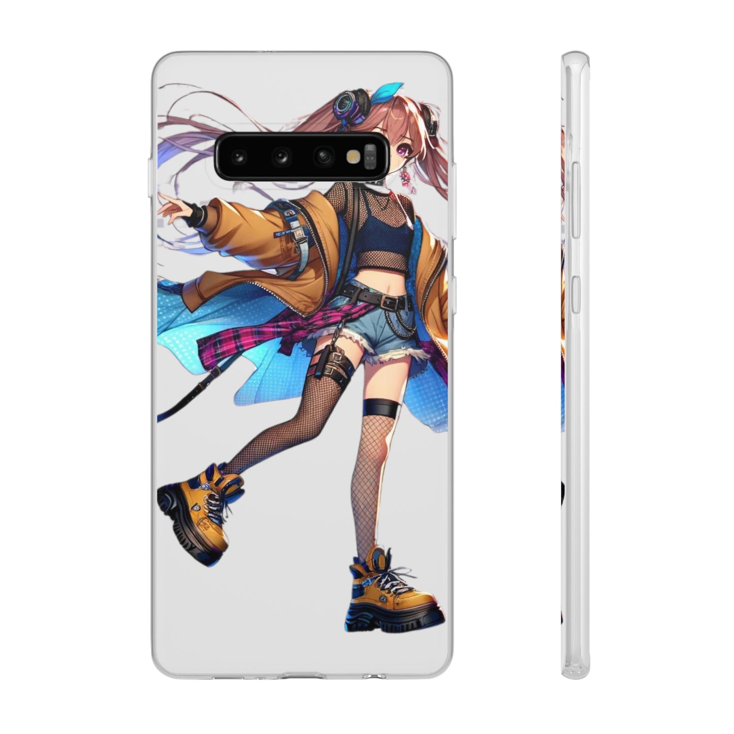 Tokyo Girl Flexi Phone Case Semi-transparent