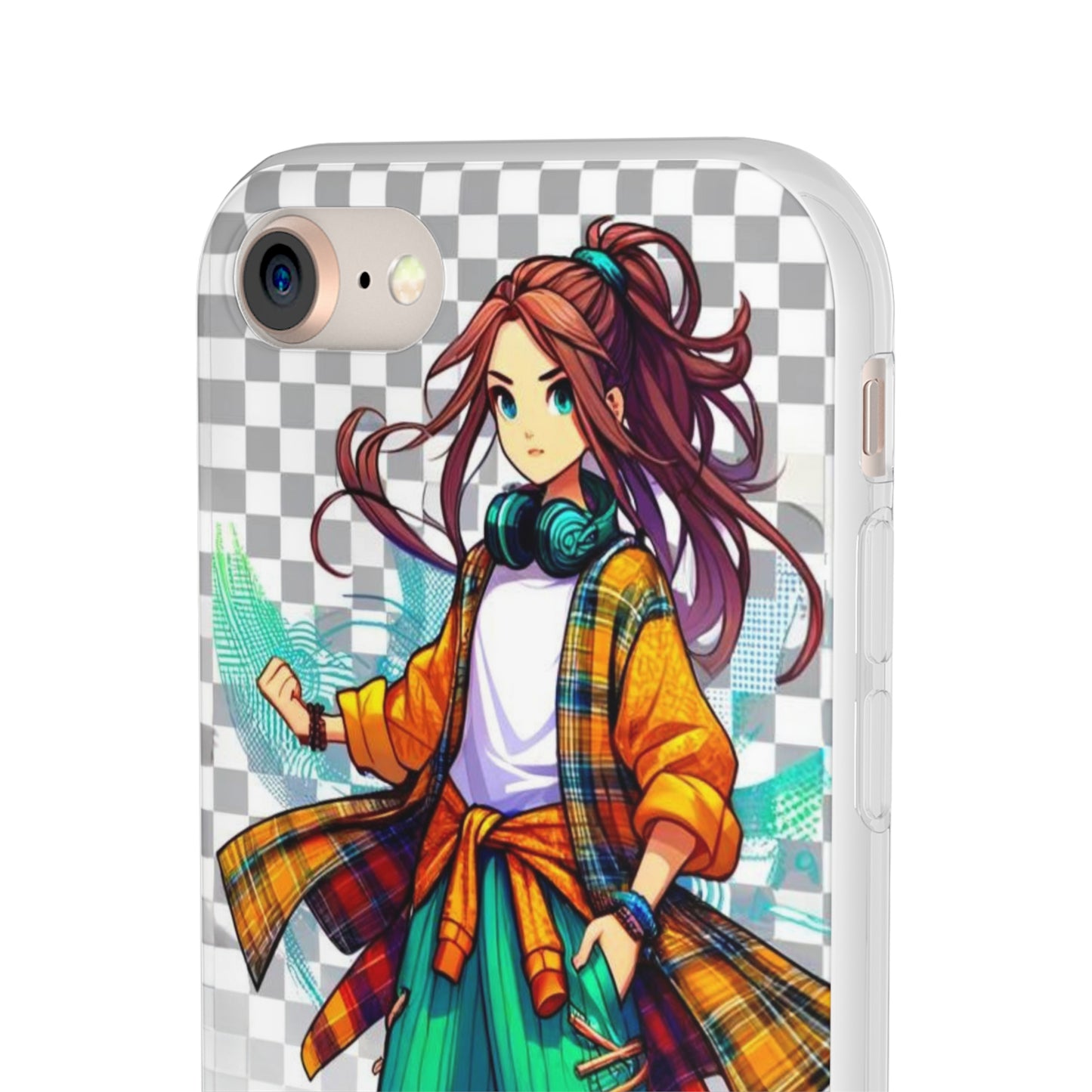 Tokyo Girl Flexi Phone Case Semi-transparent