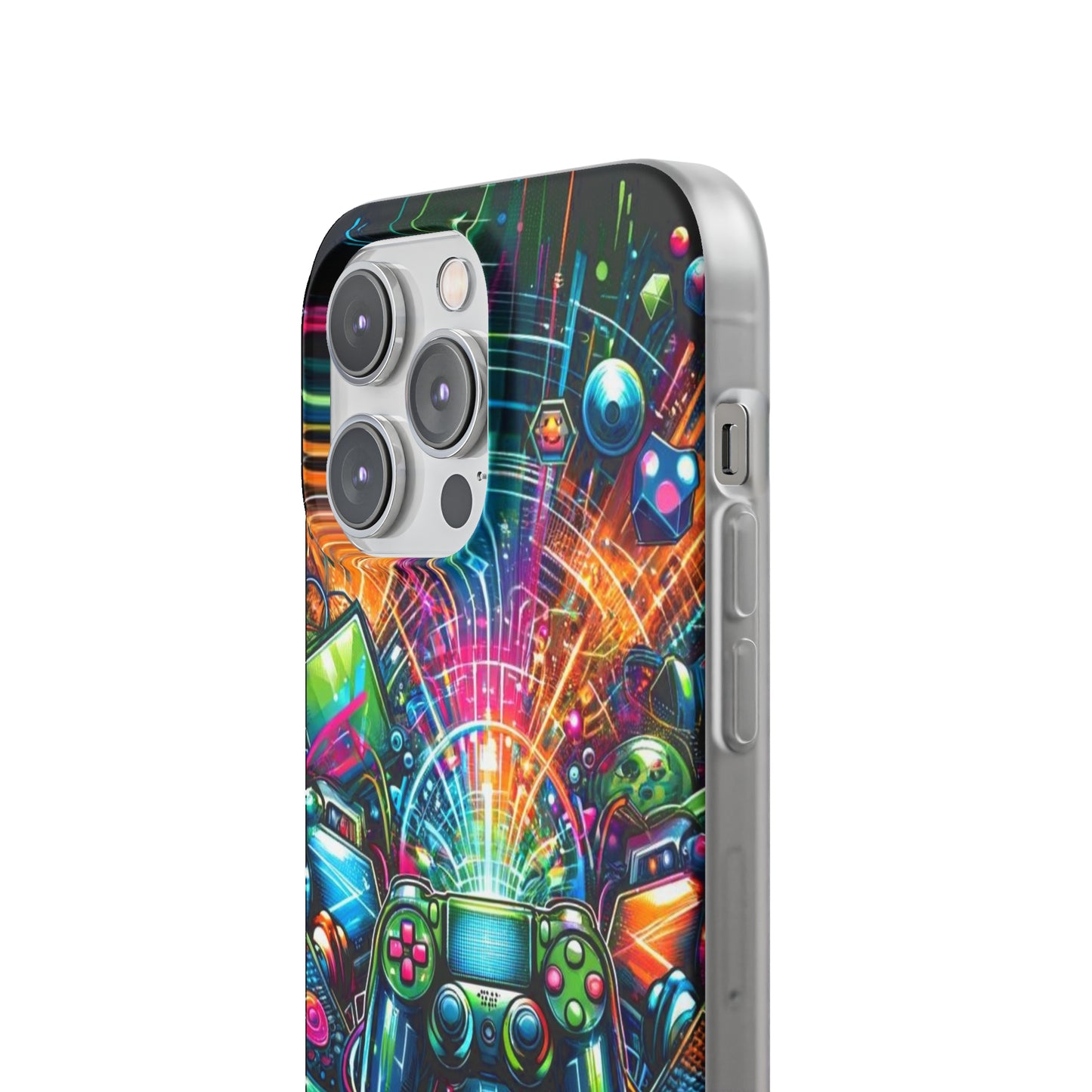 Gaming Flexi Phone Case Semi-transparent