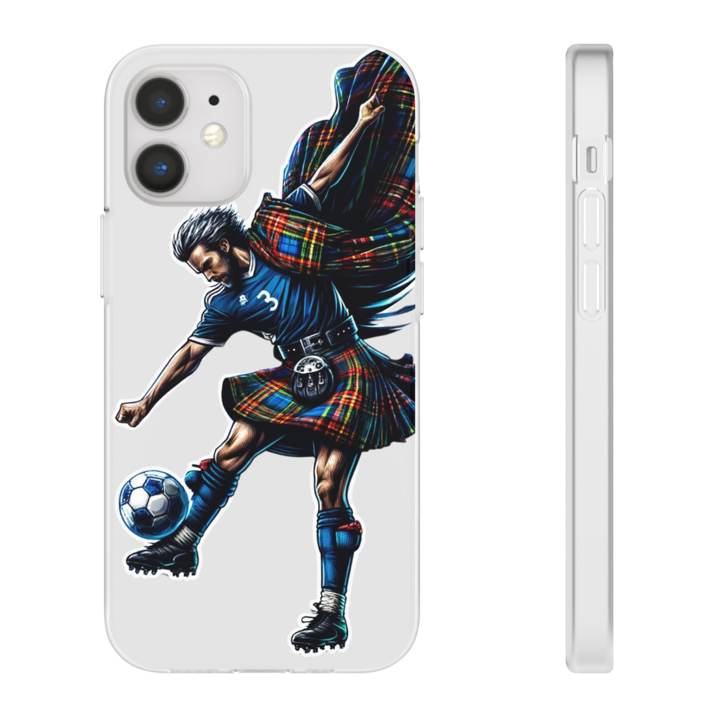 Scottish footballer Flexi Case Semi-transparent