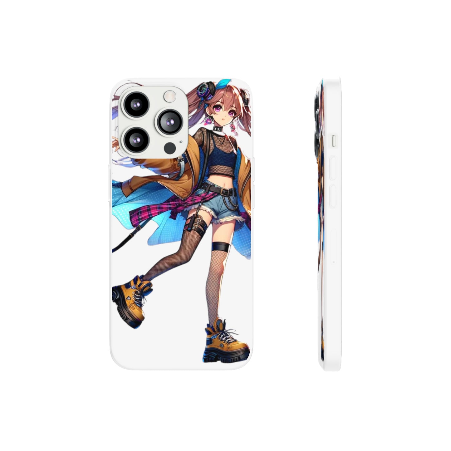 Tokyo Girl Flexi Phone Case Semi-transparent