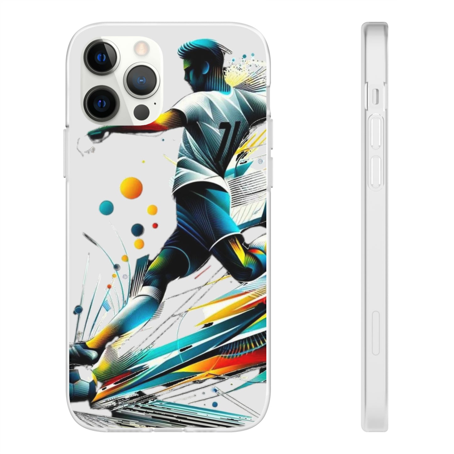 Football Magic Flexi Phone Case Semi-transparent