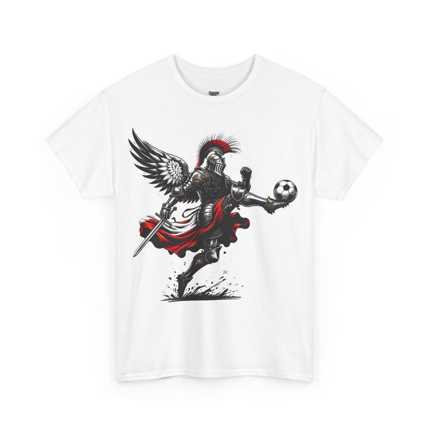 Polish Football Knight Unisex Heavy Cotton T-shirt