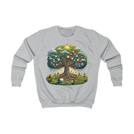 Future is Here Tree Sweatshirt Heather Grey