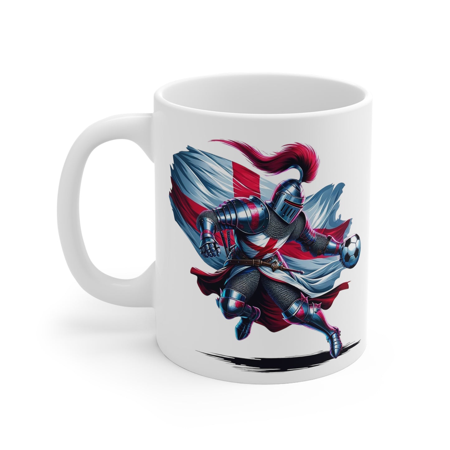 English Knight White Mug