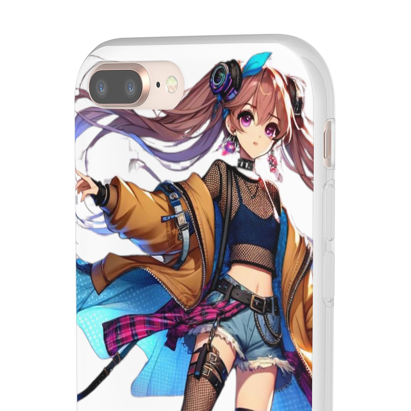 Tokyo Girl Flexi Phone Case Semi-transparent