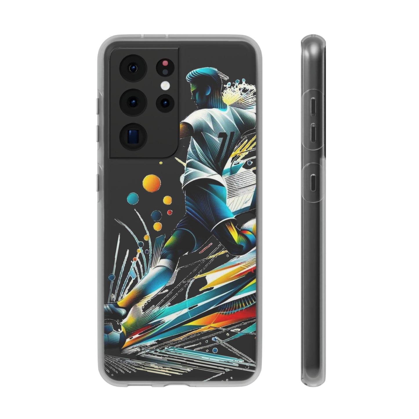 Football Magic Flexi Phone Case Semi-transparent