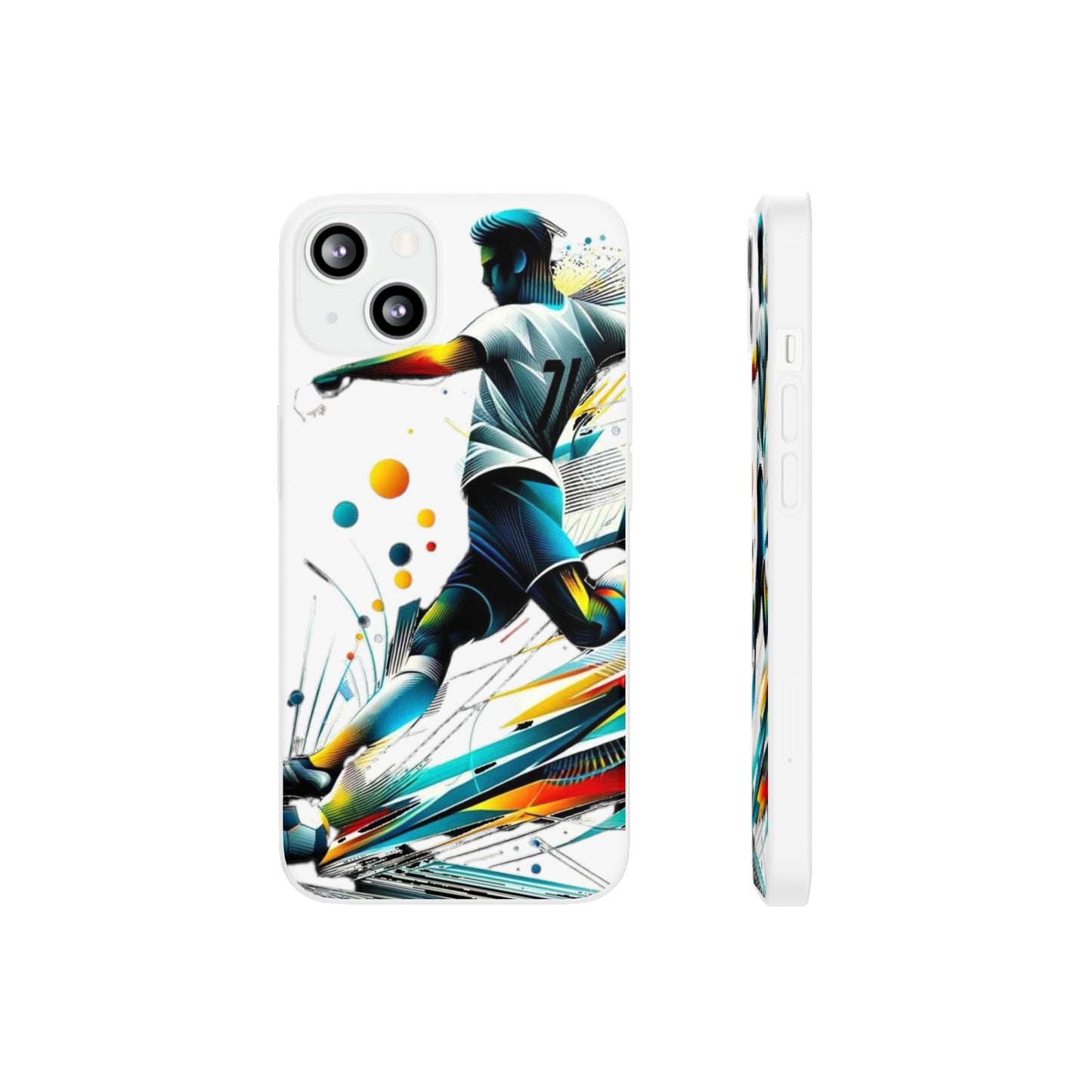 Football Magic Flexi Phone Case Semi-transparent