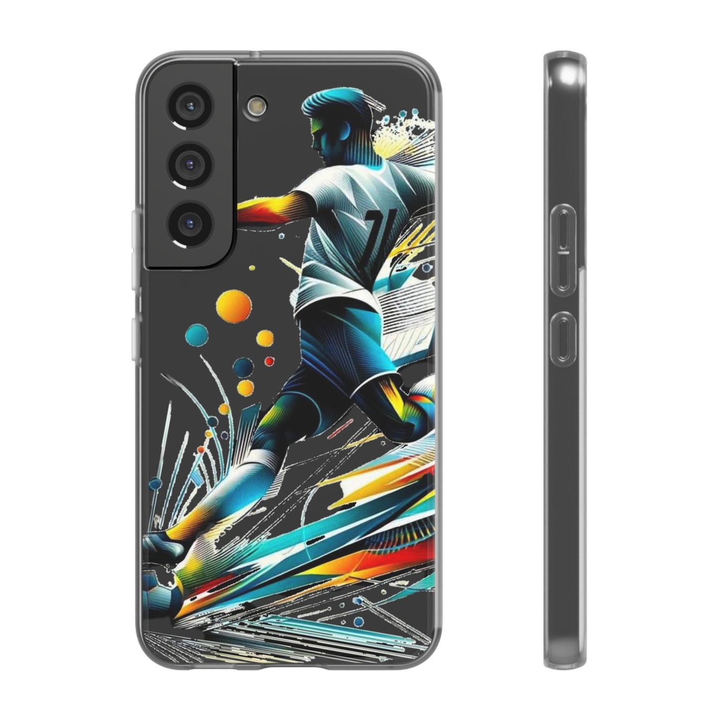 Football Magic Flexi Phone Case Semi-transparent