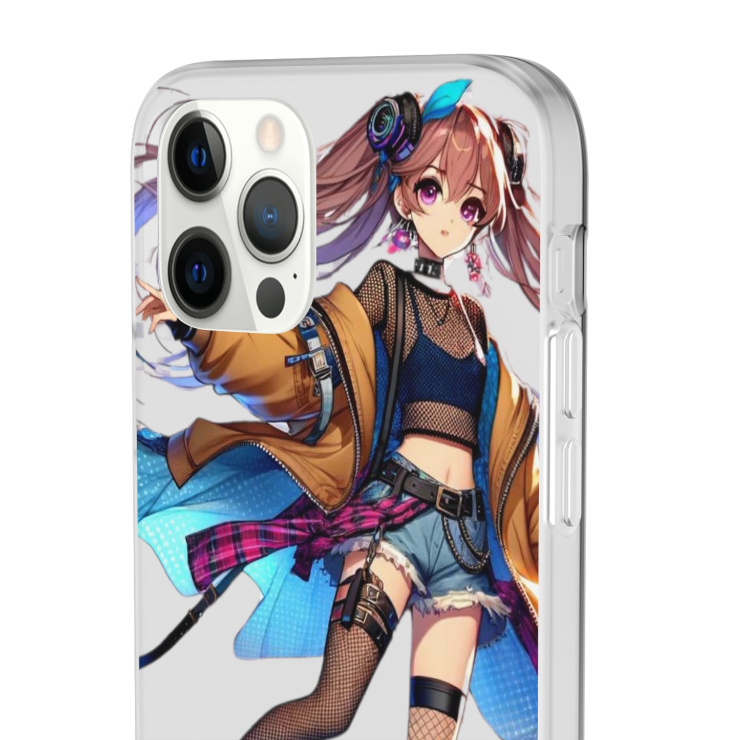 Tokyo Girl Flexi Phone Case Semi-transparent