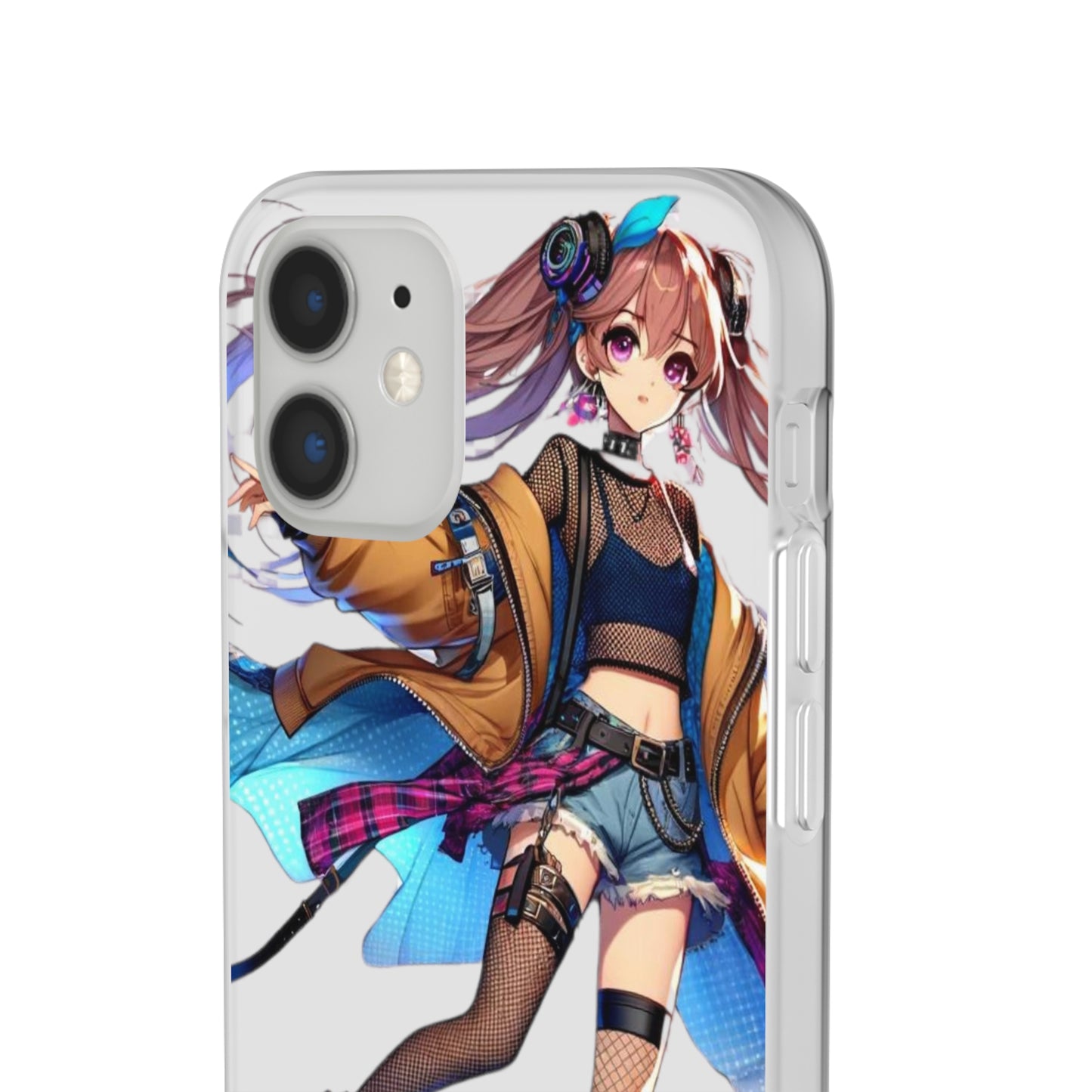 Tokyo Girl Flexi Phone Case Semi-transparent