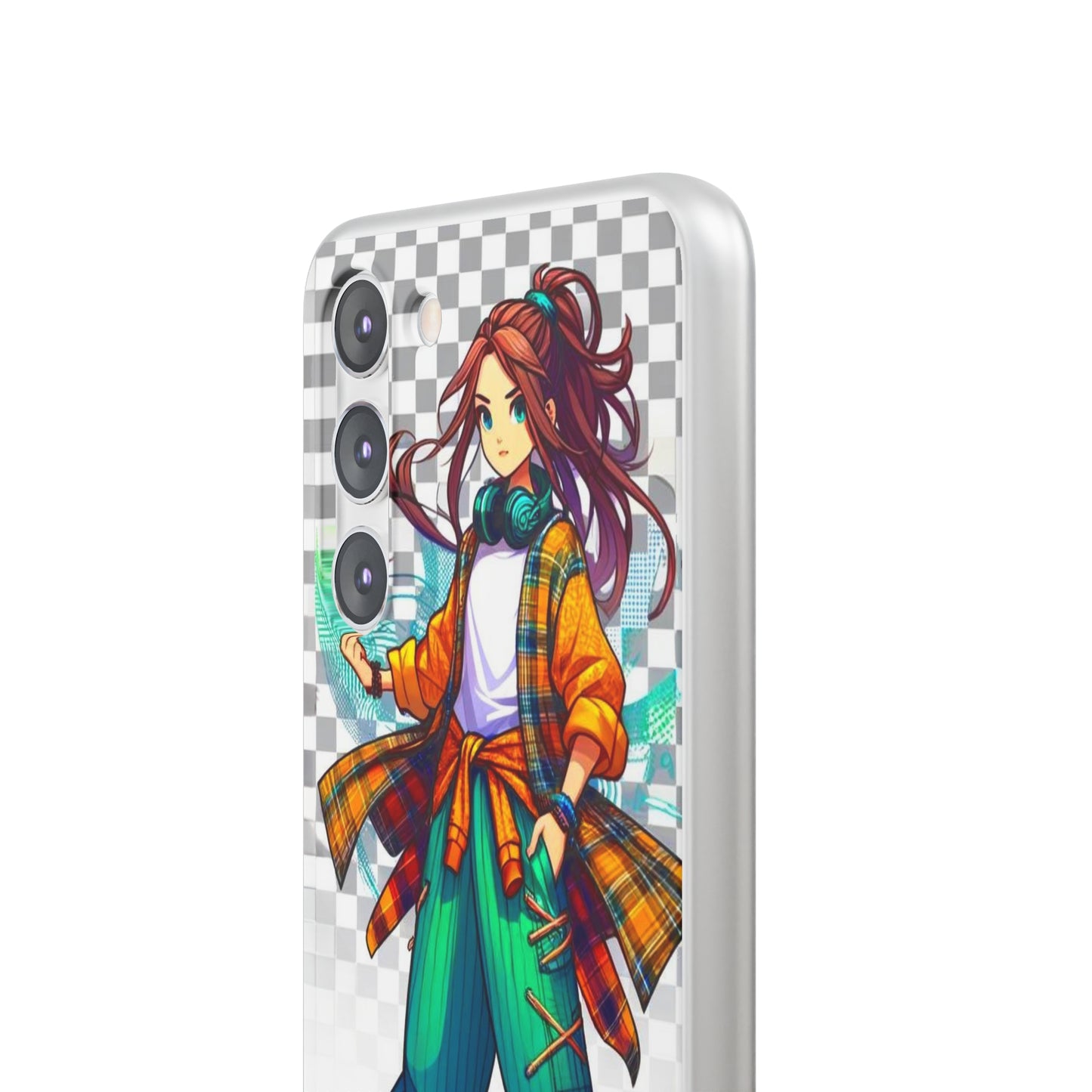 Tokyo Girl Flexi Phone Case Semi-transparent