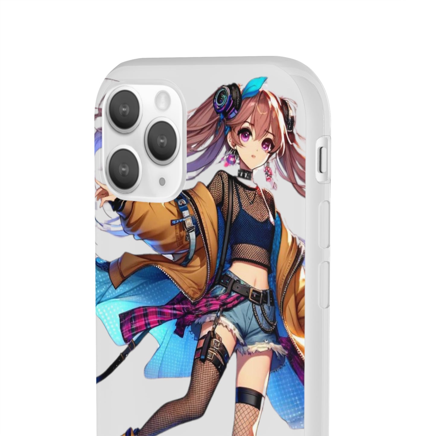 Tokyo Girl Flexi Phone Case Semi-transparent