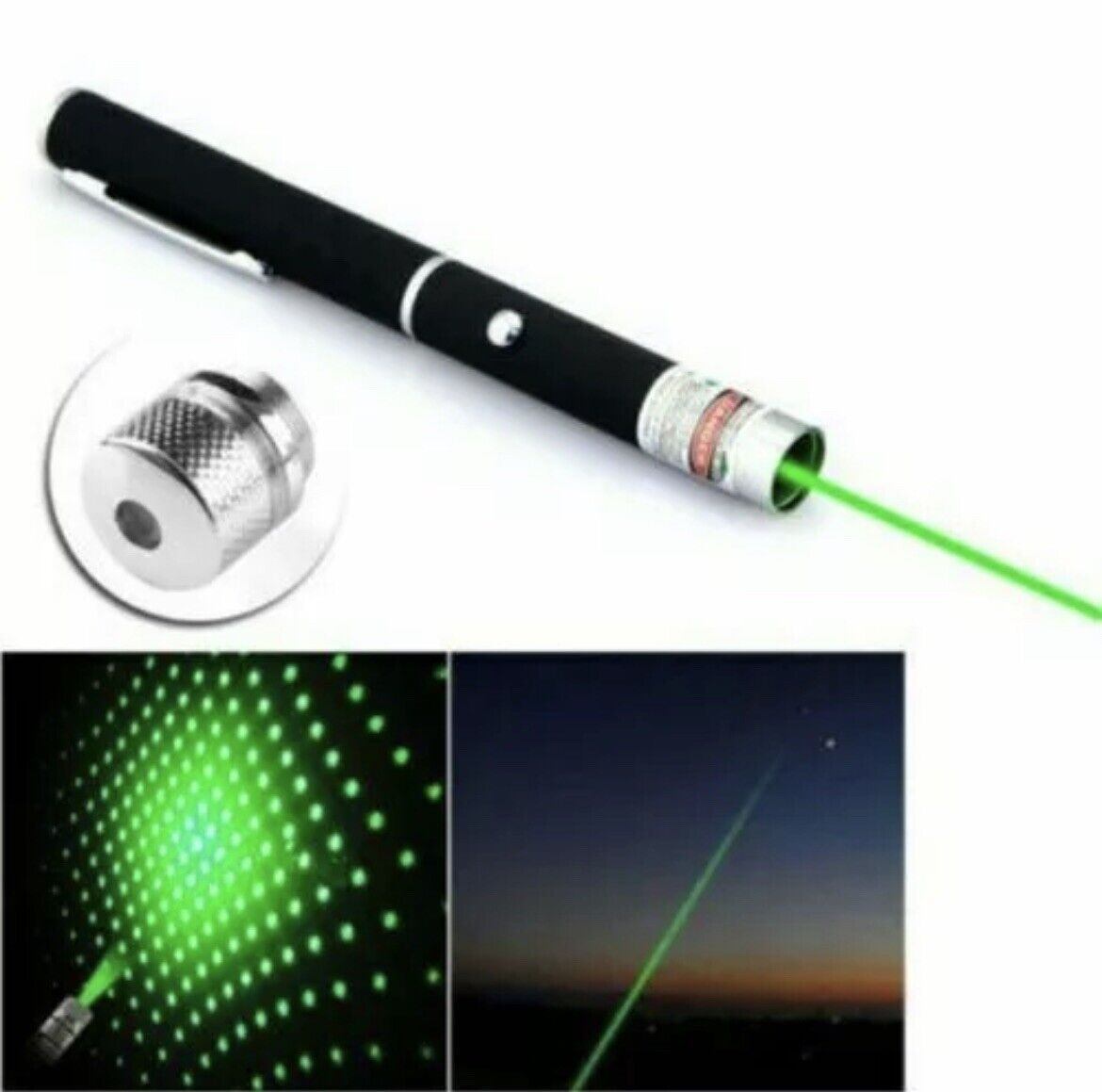 Green Laser Pen Strong Visible Powerful Military Light Beam Laser With Battery